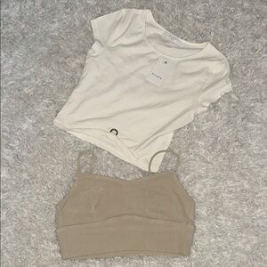 Elodie bralette and top  2pc Set NWT